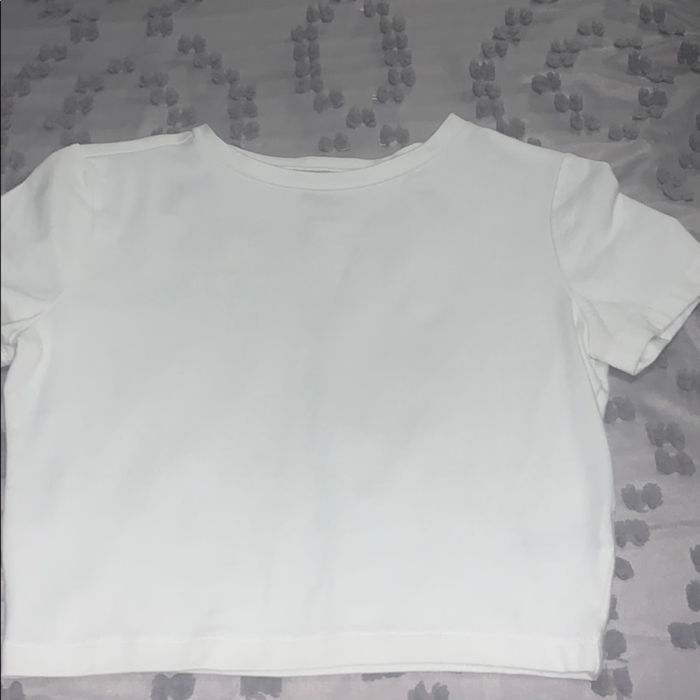 White crop top